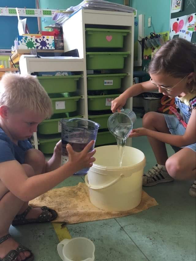 liter meten en metend rekenen oefenen water